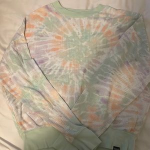 VS PINK tie dye crewneck xs